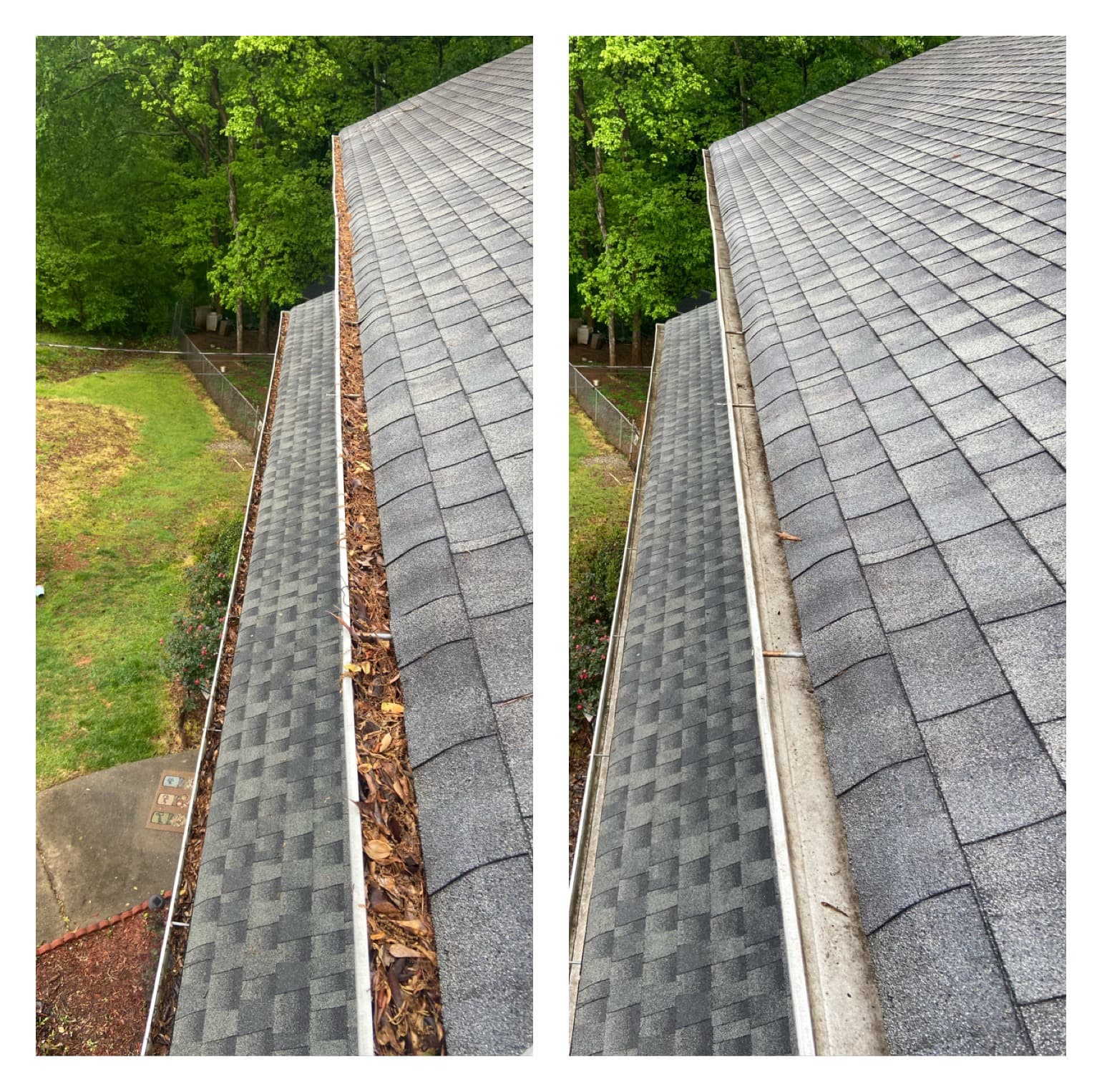 After — clean gutter