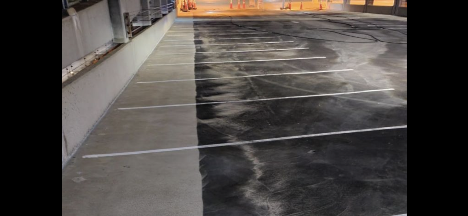 Commercial parking deck cleaning — Atlanta GA