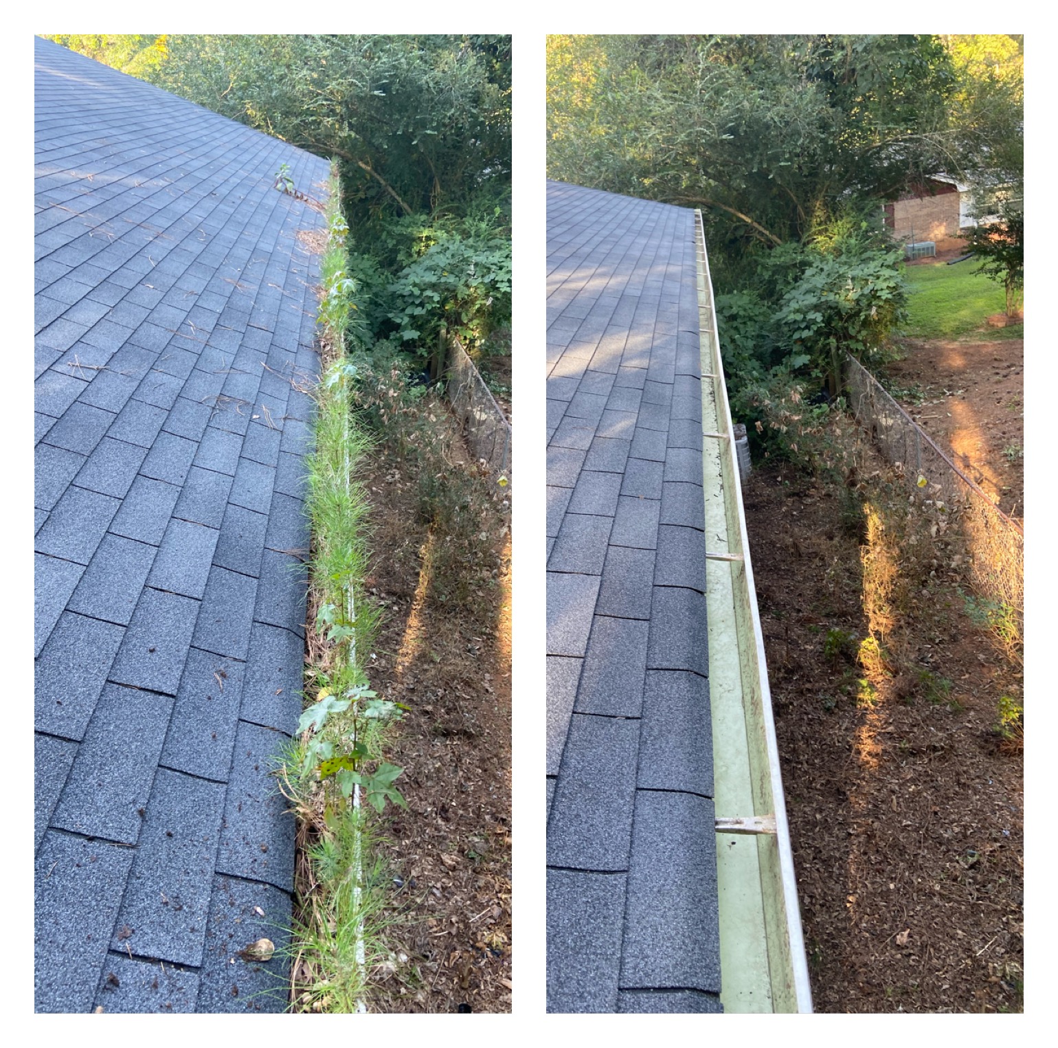 Gutter cleaning results — Altitude Service Solutions